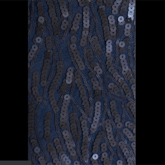 NWT Donna‎ Morgan 'Courtney' Spaghetti Strap Sequin Blouson Gown [SZ 4 ] - Picture 2 of 6